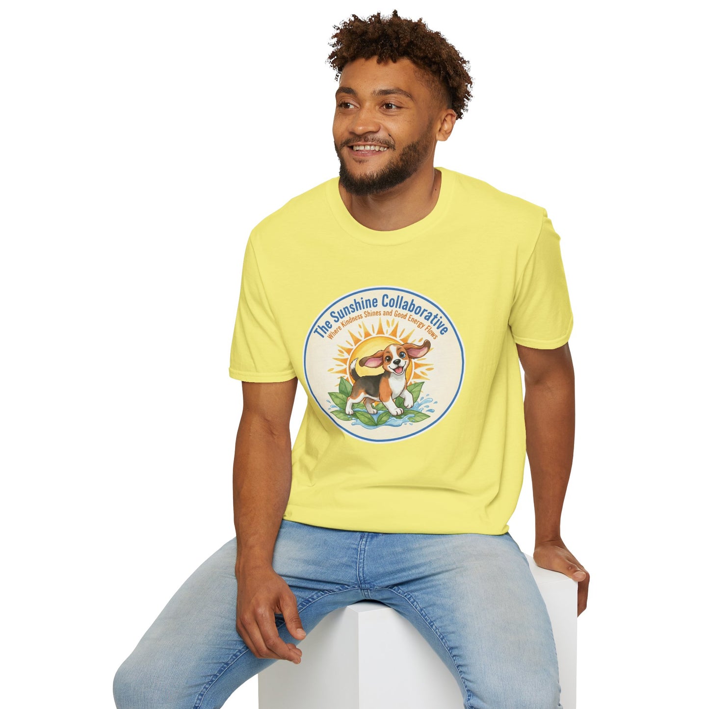 T-Shirt — 'The Sunshine Collaborative' Cute Beagle Sun Logo