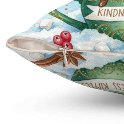 Colorful Kindness Ruffles Coffee Mug Pillow