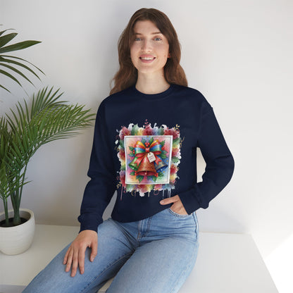 Christmas Bell Crewneck Sweatshirt | Festive Holiday Apparel