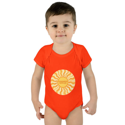 Sunshine Infant Bodysuit - "Mindfulness Ripple" Design for Newborns