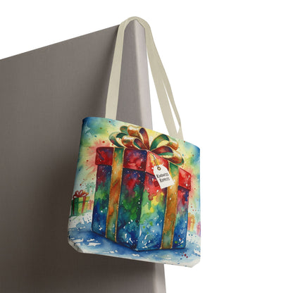 Colorful Gift Tote Bag - Perfect for Holidays & Celebrations -Simple message of Kindness - Reusable