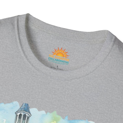 Watercolor Church Unisex Softstyle T-Shirt - Homage to the St. William Community