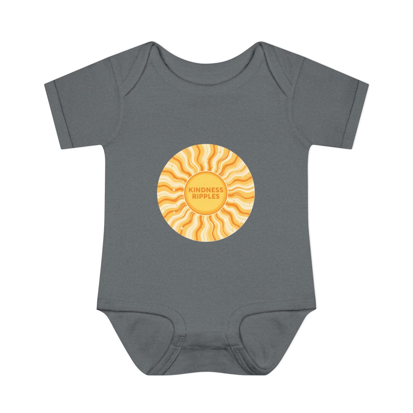 Sunshine Infant Bodysuit - "Mindfulness Ripple" Design for Newborns