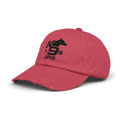 K9s.org Distressed Baseball Cap – Tactical Dog Rescue Logo Hat