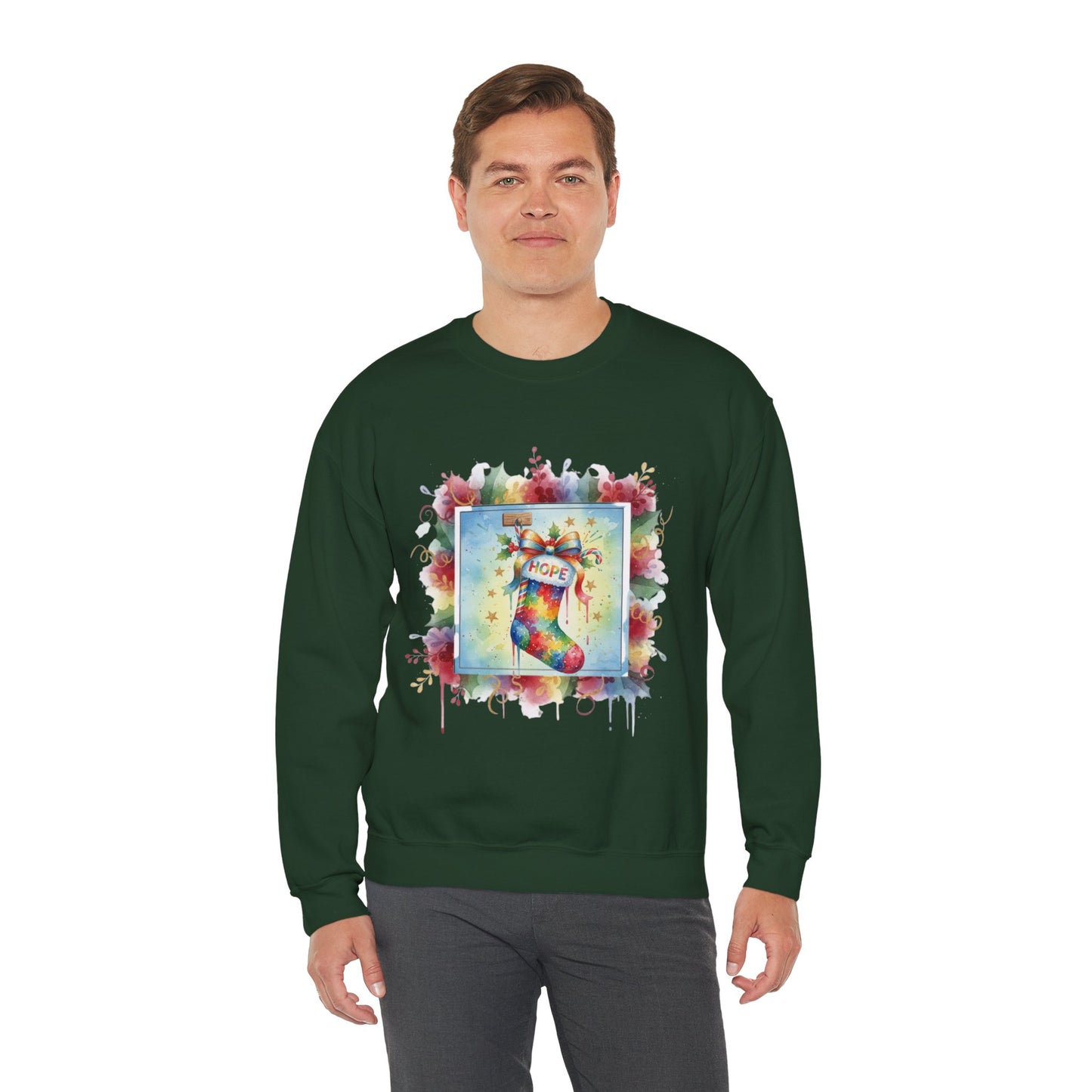 Hopeful Holiday Crewneck Sweatshirt