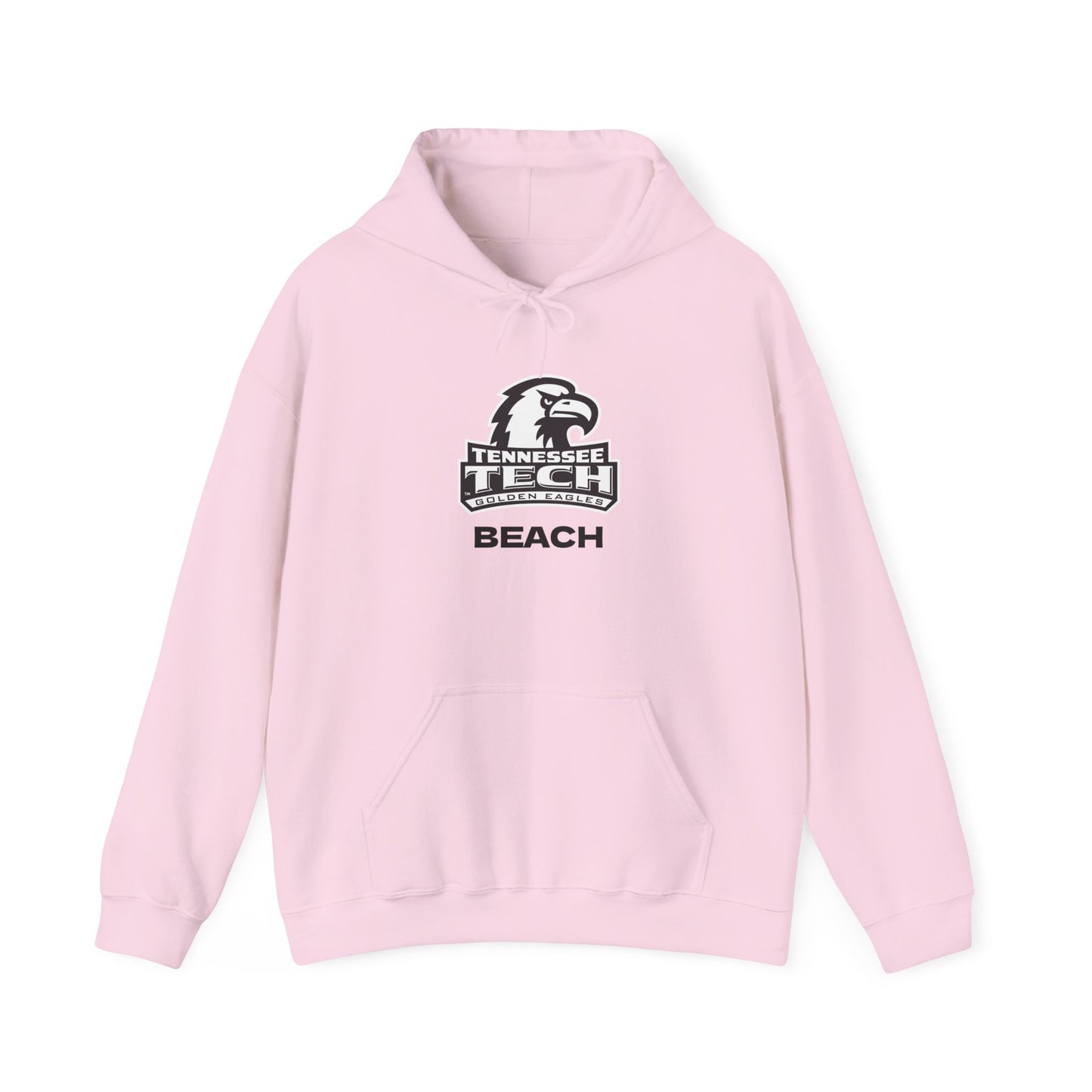 TN Tech Beach Eagle Hoodie — Retro Athletic Logo Pullover