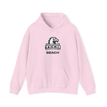 TN Tech Beach Eagle Hoodie — Retro Athletic Logo Pullover
