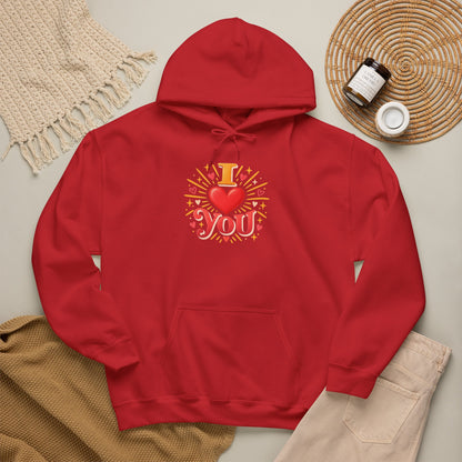 I Love You Graphic Hoodie