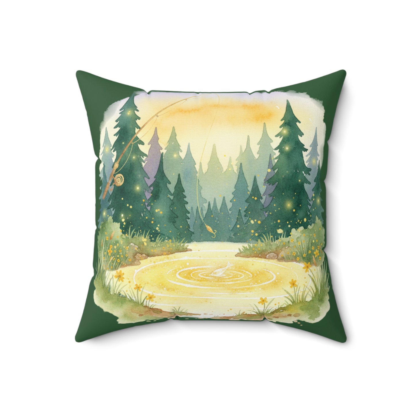 River's Edge Sunshine Square Pillow