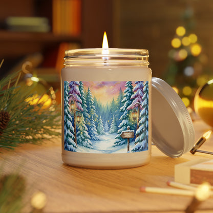 Winter Wonderland Scented Soy Candle - 9oz with Scenic Design