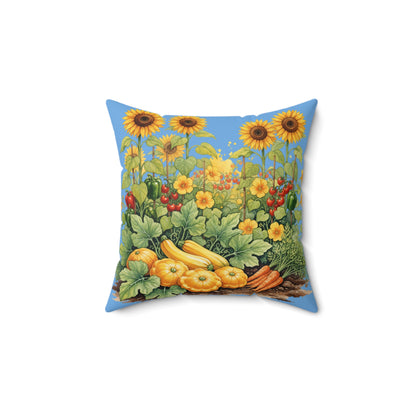 Garden Path of Sunshine: Watercolor Harvest Journey Pillow