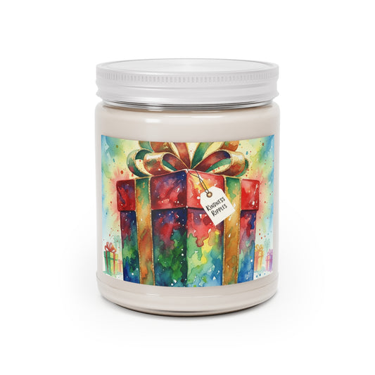 Festive Scented Soy Candle - 9oz Gift-Ready Design