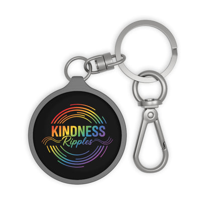 Rainbow Kindness Keyring Tag, Inspirational Keychain, Gift for Friends, Positive Vibes Accessory, Motivational Keepsake