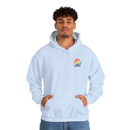 German Shepherd Rainbow Paw Hoodie --Pet Lover Sweatshirt  --Front and Back--Kindness Ripples