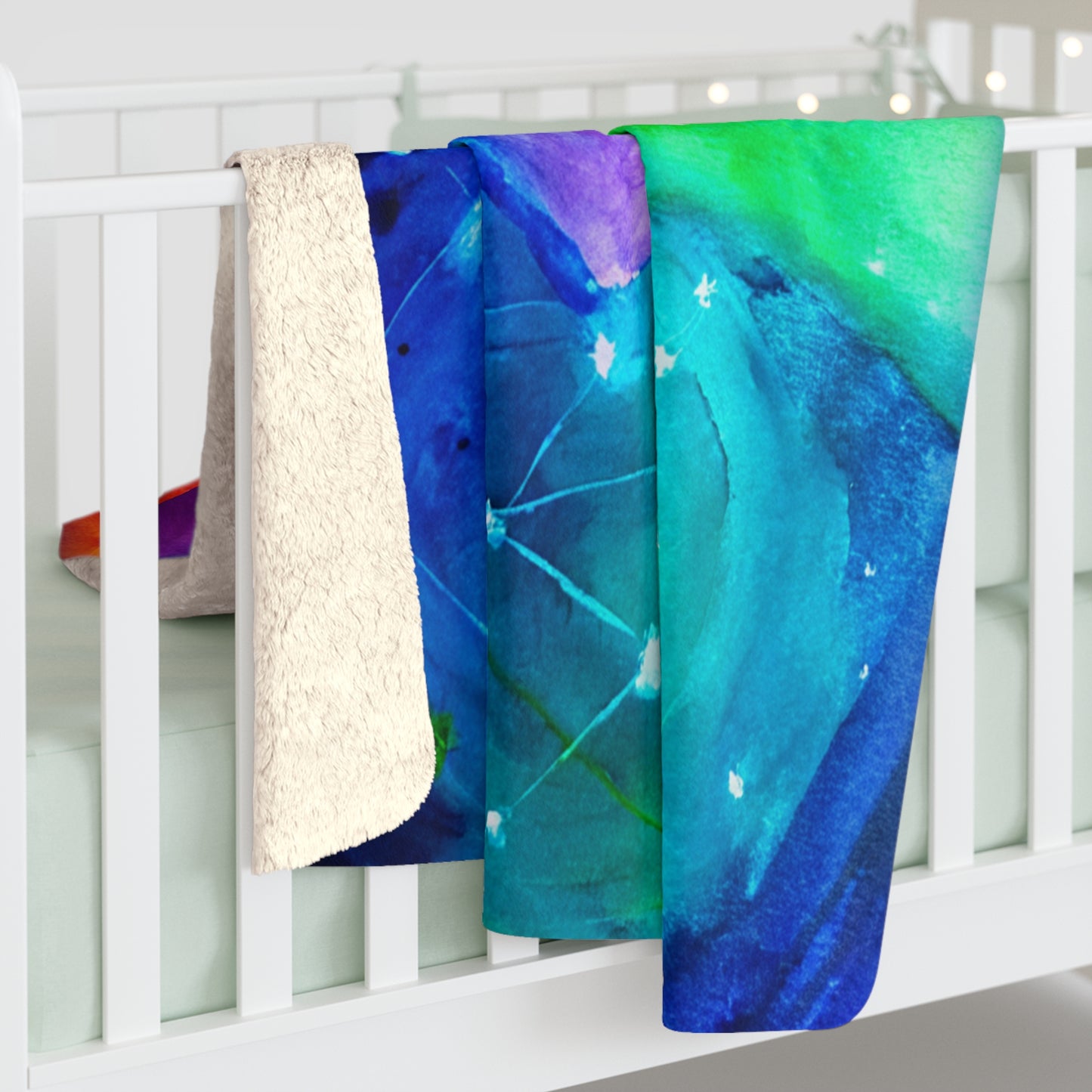 Kindness Ripple Effect Heart Blanket | Colorful Sherpa Fleece Throw | Emotional Regulation Comfort Gift | Cozy Teacher Appreciation