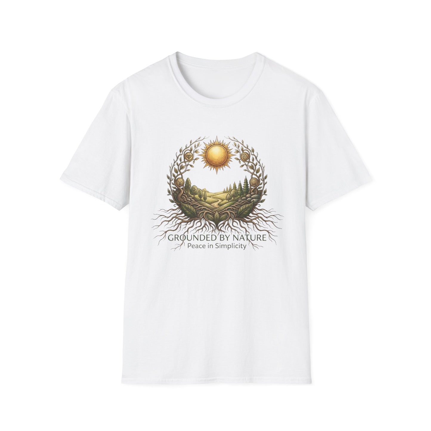 Nature Sunscape T-Shirt — Surrounded by Nature Graphic