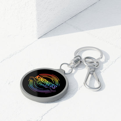 Rainbow Kindness Keyring Tag, Inspirational Keychain, Gift for Friends, Positive Vibes Accessory, Motivational Keepsake