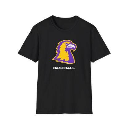 Golden Eagle Baseball T-Shirt – Purple & Gold Team Logo Tee