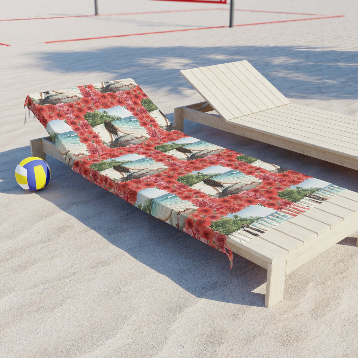 The Cristina - Boho Beach Towel with Floral Design