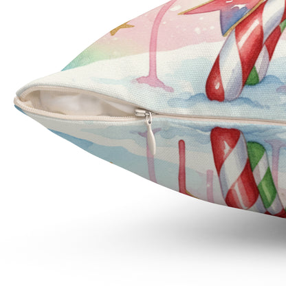Christmas Candy Cane Decorative Pillow