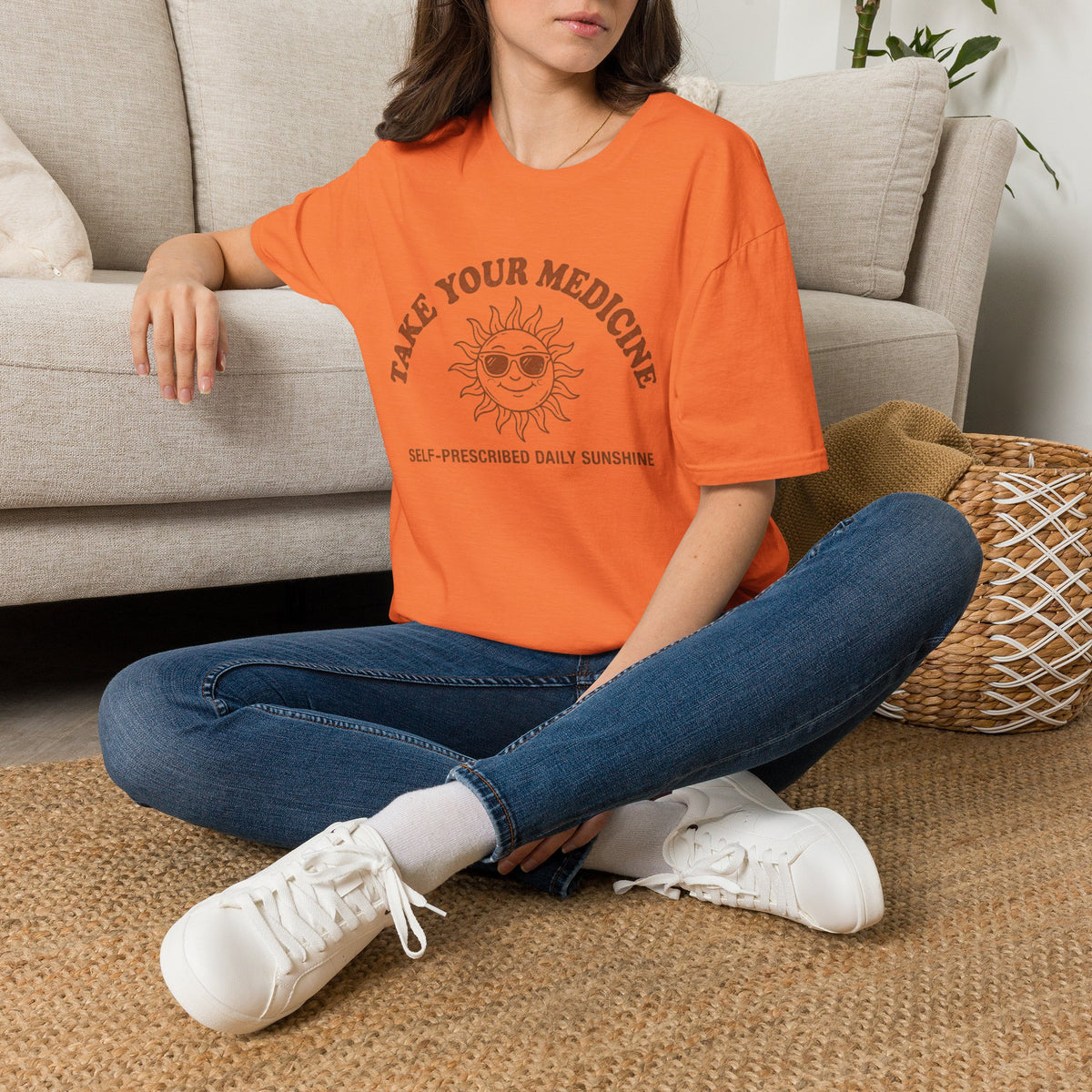 Take Your Medicine Sun T-Shirt — Self‑Prescribed Daily Sunshine Graphic Tee