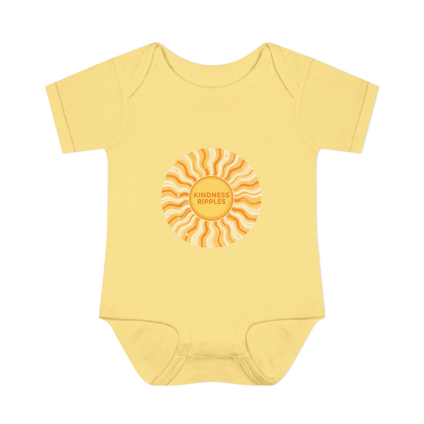 Sunshine Infant Bodysuit - "Mindfulness Ripple" Design for Newborns