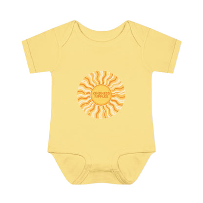 Sunshine Infant Bodysuit - "Mindfulness Ripple" Design for Newborns
