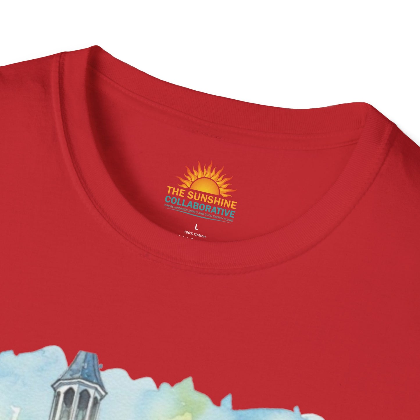 Watercolor Church Unisex Softstyle T-Shirt - Homage to the St. William Community