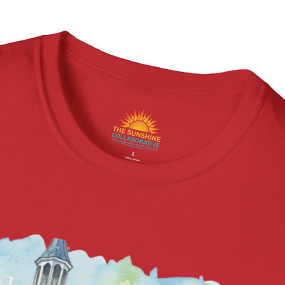 Watercolor Church Unisex Softstyle T-Shirt - Homage to the St. William Community