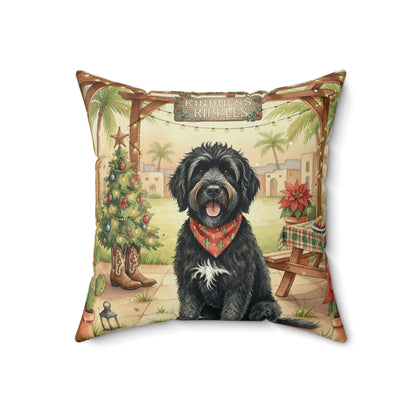 Square Pillow - Who's coming to the picnic?! Doodle