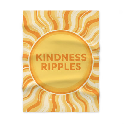 Kindness Ripples Soft Fleece Baby Blanket | Cozy Gift for Newborns, Nursery, Baby Shower, Gender Neutral Decor, Thoughtful Gift