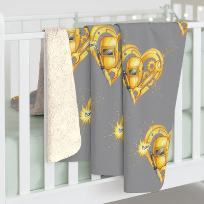 Golden Trades Heart: Welder's Love Watercolor Print