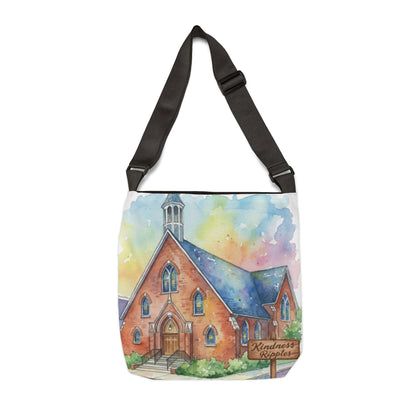 Colorful Church Adjustable Tote Bag - Perfect for Everyday Use -Homage to the St. William Community