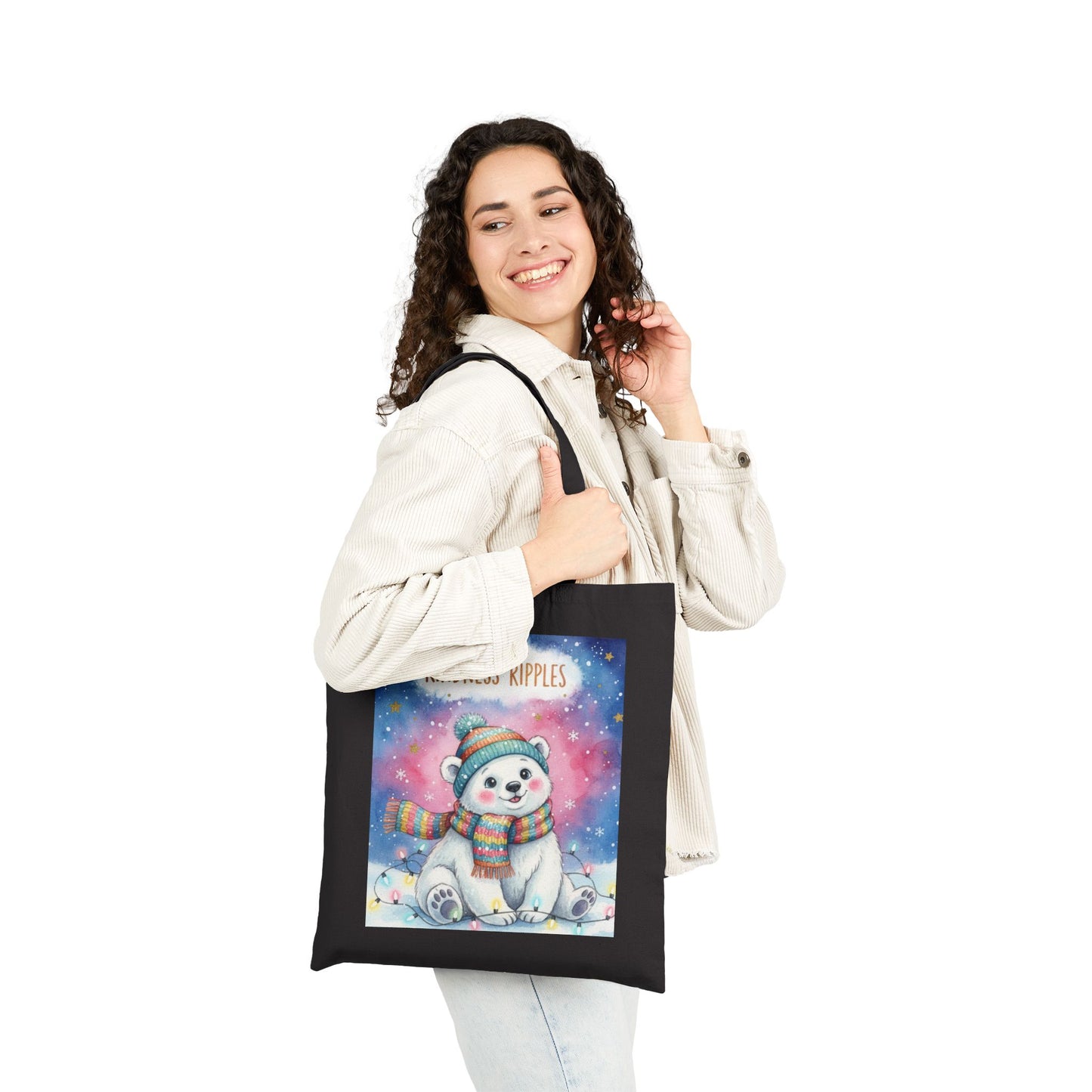 Cute Polar Bear Kindness Tote Bag