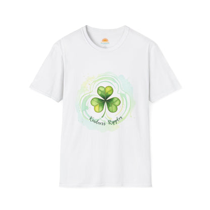 Kindness Riptide Unisex T-Shirt - Comfortable St. Patrick's Day Tee - Green - Lucky - Trinity
