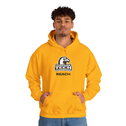 TN Tech Beach Eagle Hoodie — Retro Athletic Logo Pullover