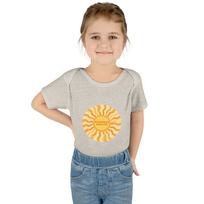 Sunshine Infant Bodysuit - "Mindfulness Ripple" Design for Newborns