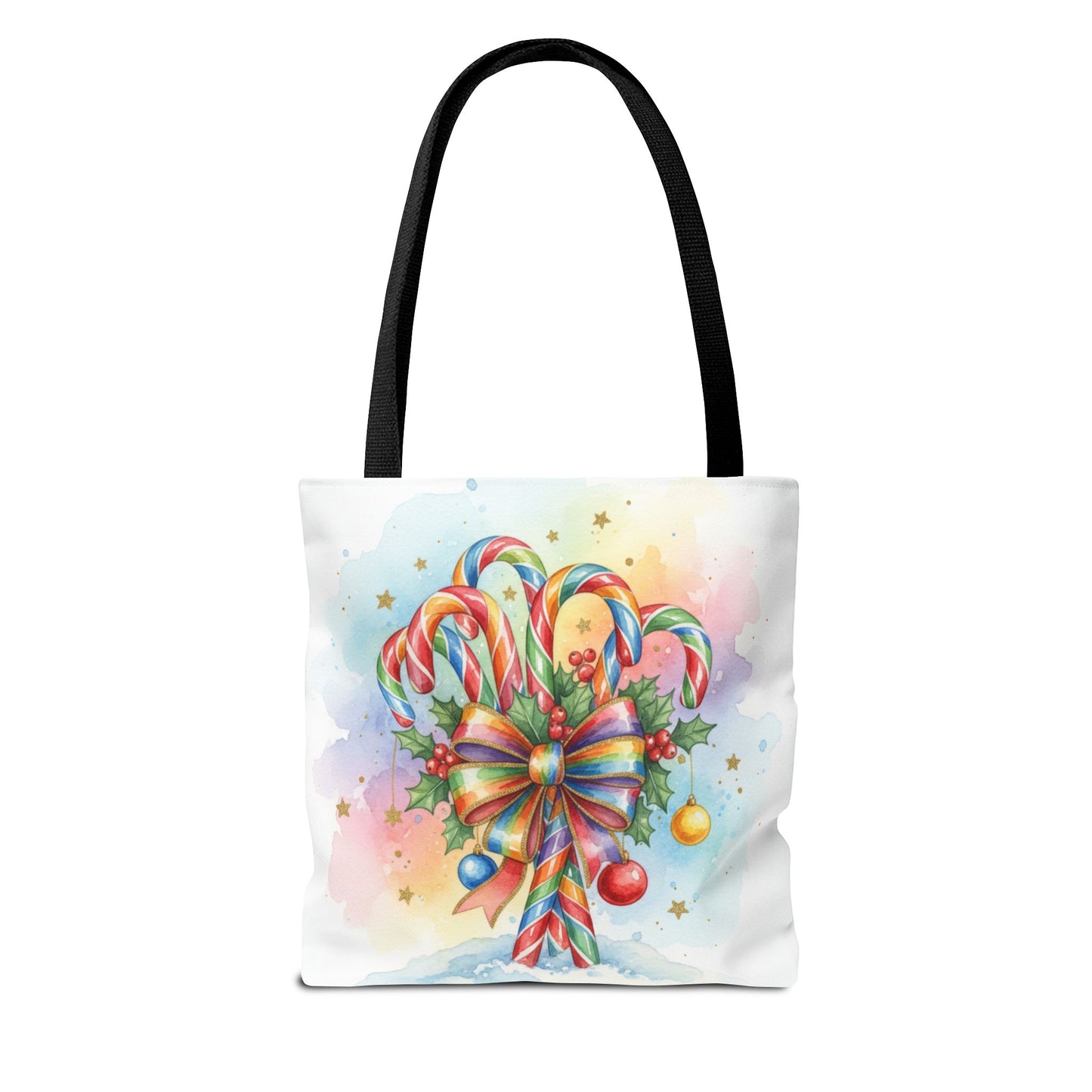 Festive Candy Cane Tote Bag