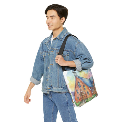 Colorful Church Adjustable Tote Bag - Perfect for Everyday Use -Homage to the St. William Community