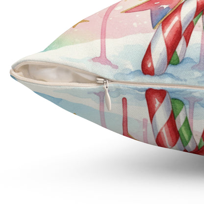 Christmas Candy Cane Decorative Pillow