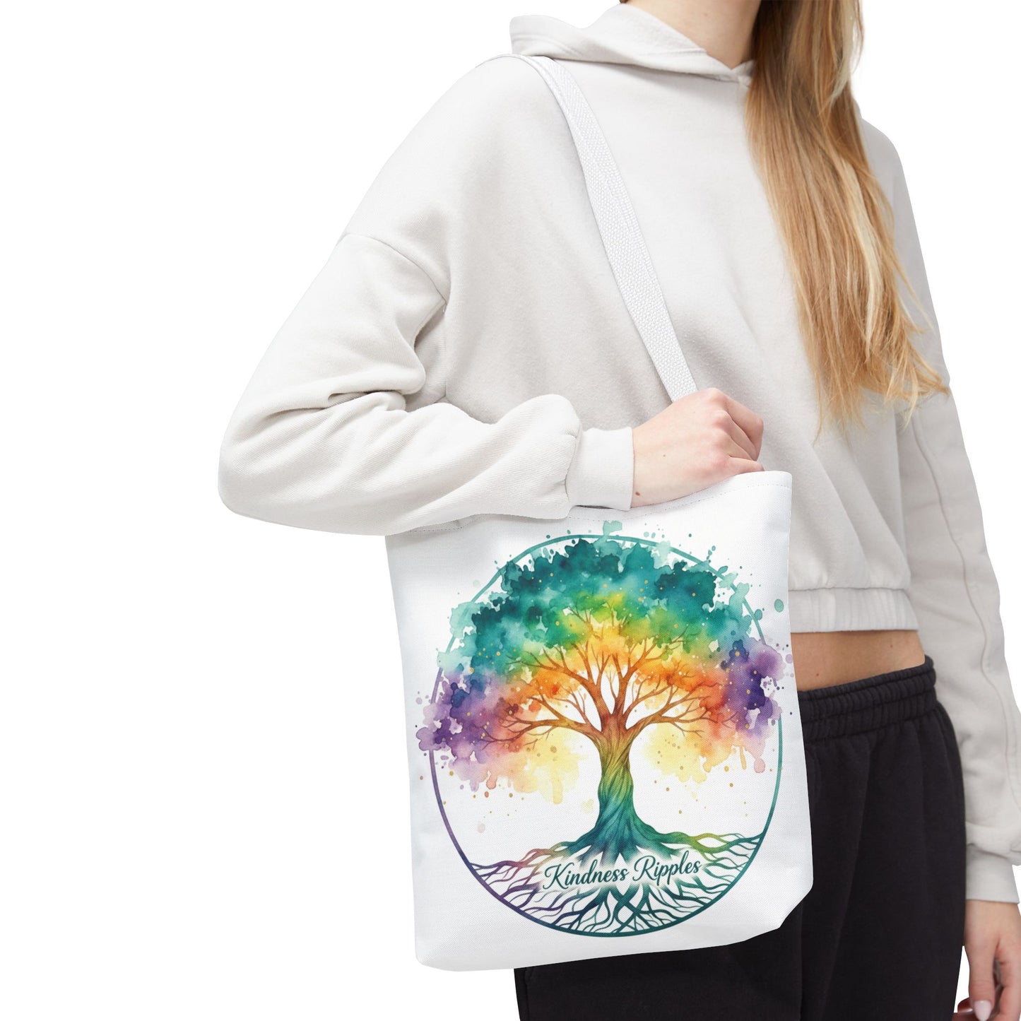 Colorful Kindness Tree Tote Bag