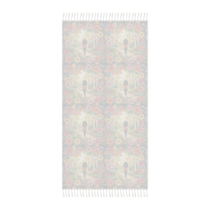 The Roxanne - Bohemian Beach Towel with Floral Design
