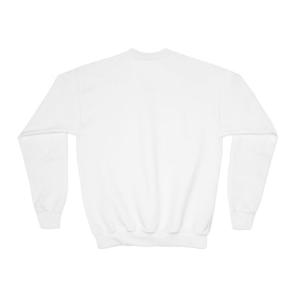 Festive Polar Bear Youth Crewneck Sweatshirt