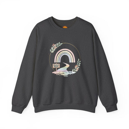 Cozy Rainbow Crewneck Sweatshirt - Unisex Heavy Blend™