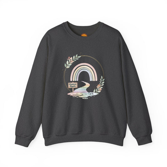 Cozy Rainbow Crewneck Sweatshirt - Unisex Heavy Blend™