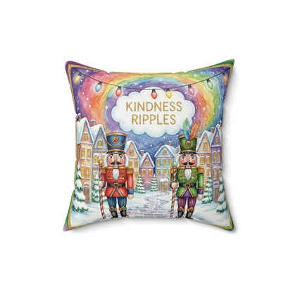 Square Pillow Nutcrackers Spun Polyester