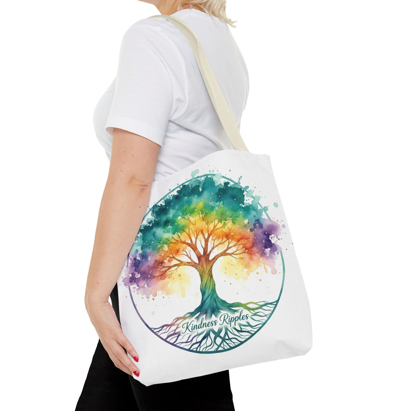 Colorful Kindness Tree Tote Bag