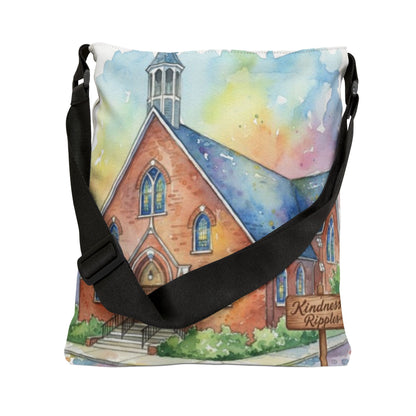 Colorful Church Adjustable Tote Bag - Perfect for Everyday Use -Homage to the St. William Community