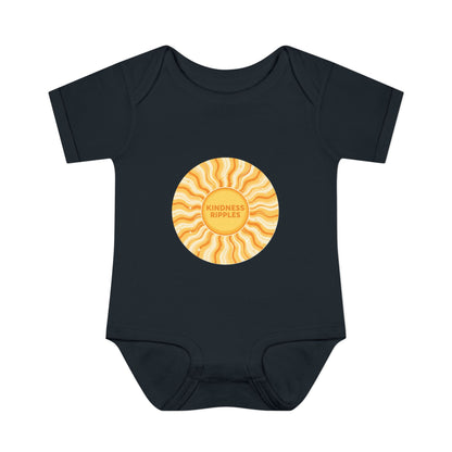 Sunshine Infant Bodysuit - "Mindfulness Ripple" Design for Newborns