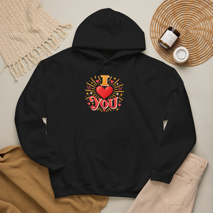 I Love You Graphic Hoodie
